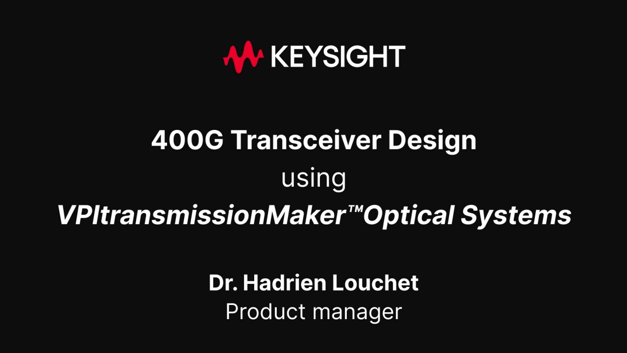 400G Transceiver Design Software Demo